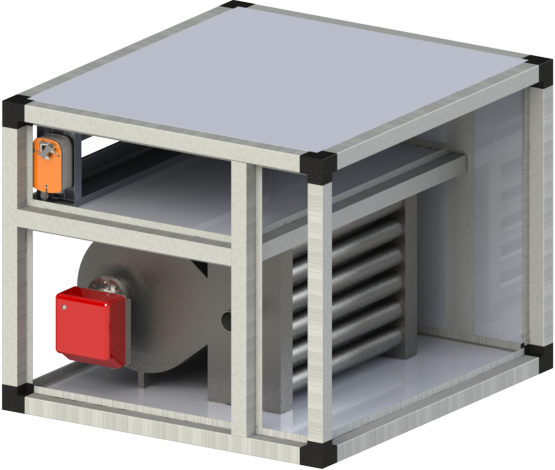 Секция газового воздухонагревателя