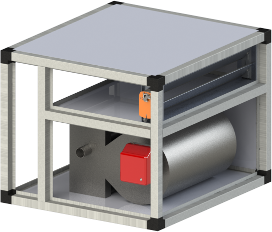 Секция газового воздухонагревателя